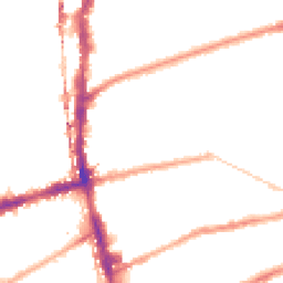 Night-time road noise heatmap for E2 9DF