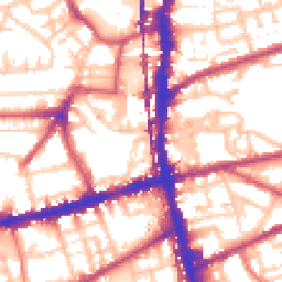 Daytime road noise heatmap for E2 9DS