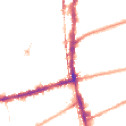 Night-time road noise heatmap for E2 9DS