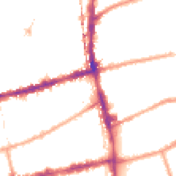 Night-time road noise heatmap for E2 9FD