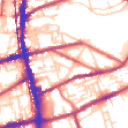Daytime road noise heatmap for E2 9LX