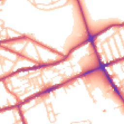 Daytime road noise heatmap for E2 9PX