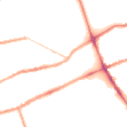 Night-time road noise heatmap for E2 9PX