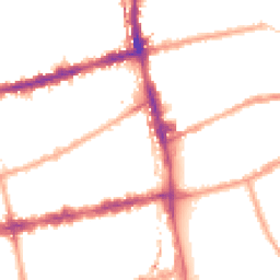 Night-time road noise heatmap for E2 9RN