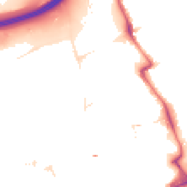Night-time road noise heatmap for E20 1AA