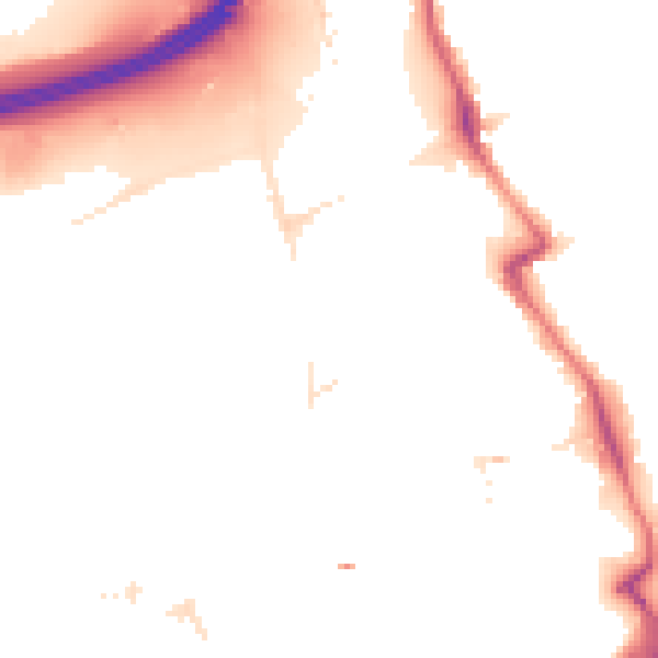 Night-time road noise heatmap for E20 1AB