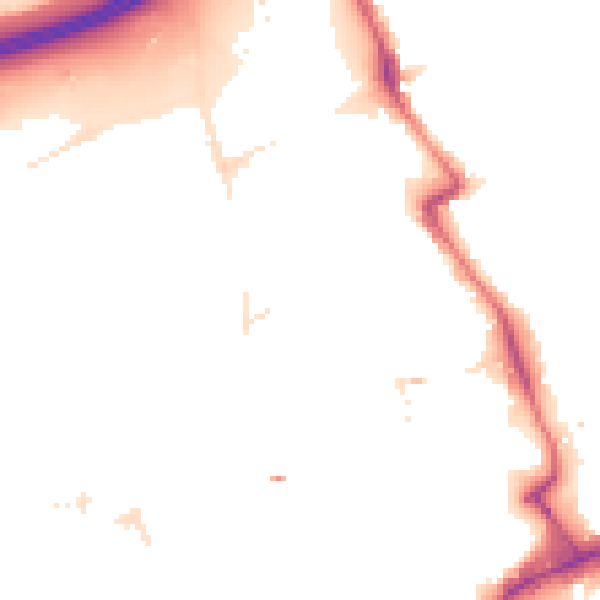 Night-time road noise heatmap for E20 1AF