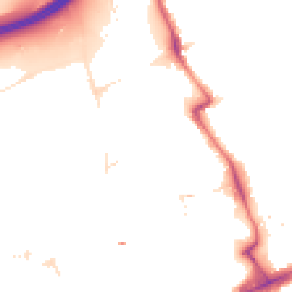 Night-time road noise heatmap for E20 1AH