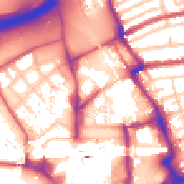 Daytime road noise heatmap for E20 1AP