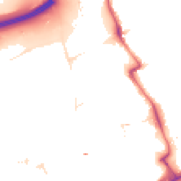 Night-time road noise heatmap for E20 1AP