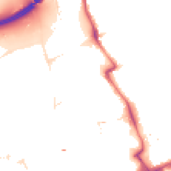 Night-time road noise heatmap for E20 1AQ