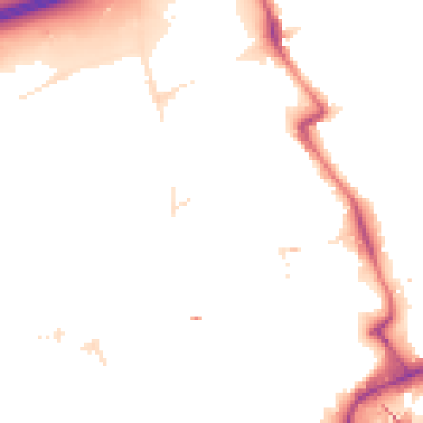 Night-time road noise heatmap for E20 1AX