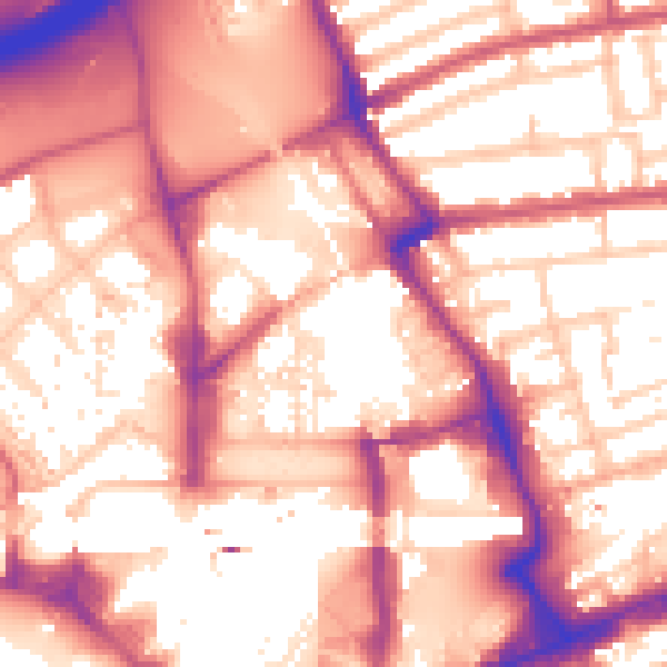 Daytime road noise heatmap for E20 1BF