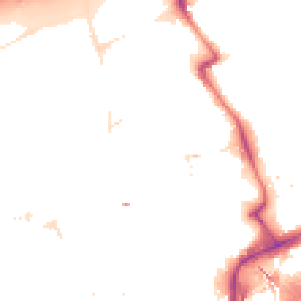 Night-time road noise heatmap for E20 1BH