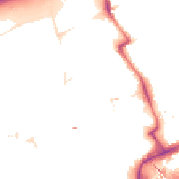 Night-time road noise heatmap for E20 1BS