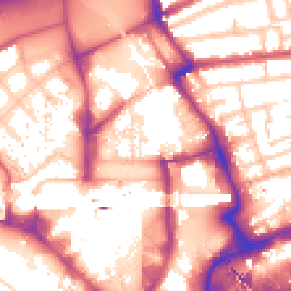 Daytime road noise heatmap for E20 1BW