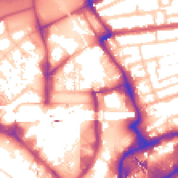 Daytime road noise heatmap for E20 1BY