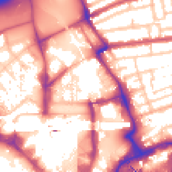 Daytime road noise heatmap for E20 1DA