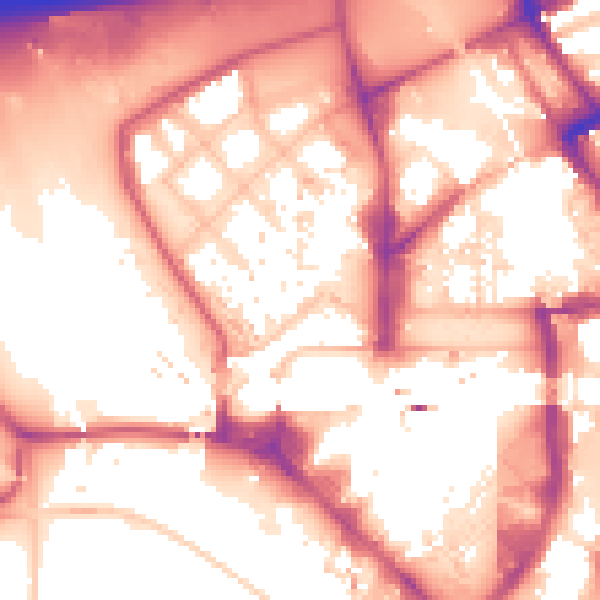 Daytime road noise heatmap for E20 1DF