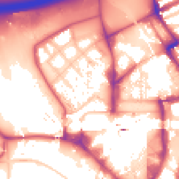 Daytime road noise heatmap for E20 1DG