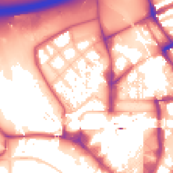 Daytime road noise heatmap for E20 1DH