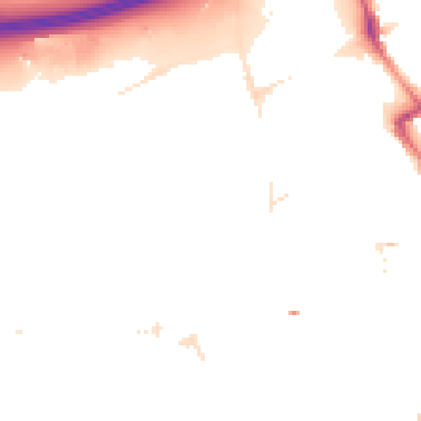 Night-time road noise heatmap for E20 1DH