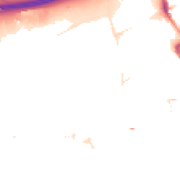 Night-time road noise heatmap for E20 1DJ