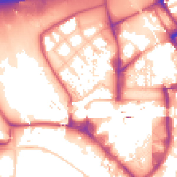 Daytime road noise heatmap for E20 1DP