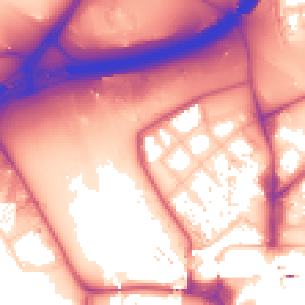 Daytime road noise heatmap for E20 1GX