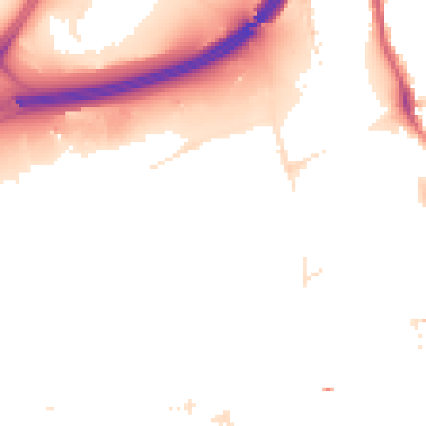 Night-time road noise heatmap for E20 1HH