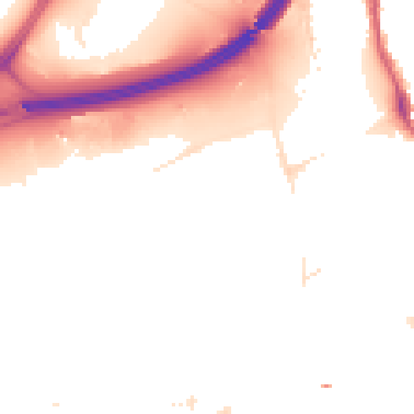 Night-time road noise heatmap for E20 1HN