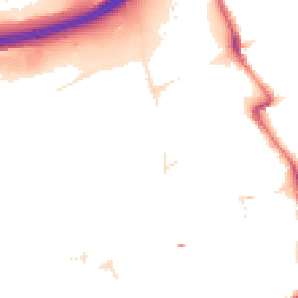 Night-time road noise heatmap for E20 1JJ