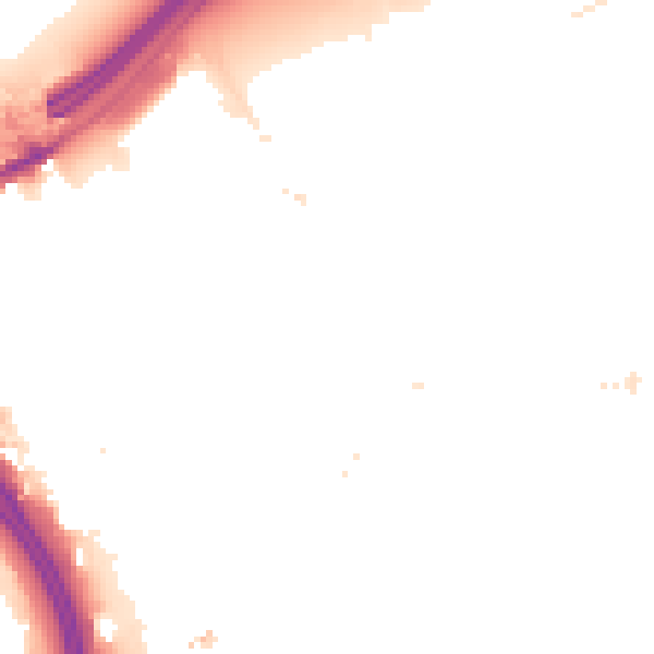 Night-time road noise heatmap for E20 3AW