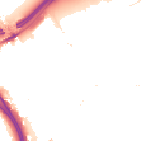 Night-time road noise heatmap for E20 3AX