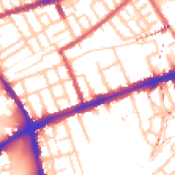 Daytime road noise heatmap for E3 2AB