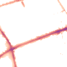 Night-time road noise heatmap for E3 2AB
