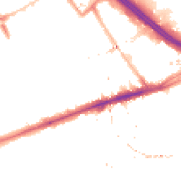 Night-time road noise heatmap for E3 2AF