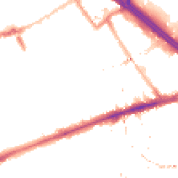 Night-time road noise heatmap for E3 2AG