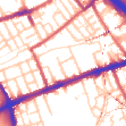 Daytime road noise heatmap for E3 2AH