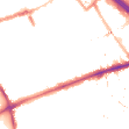 Night-time road noise heatmap for E3 2AH