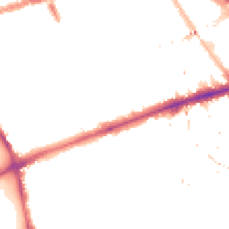 Night-time road noise heatmap for E3 2AJ