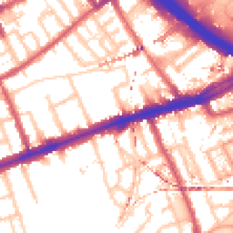 Daytime road noise heatmap for E3 2AN