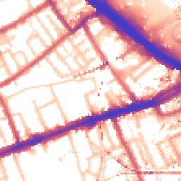 Daytime road noise heatmap for E3 2AR