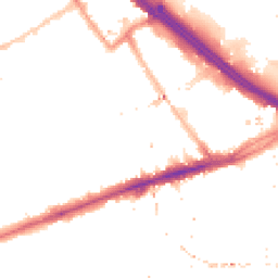 Night-time road noise heatmap for E3 2AR