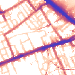 Daytime road noise heatmap for E3 2AS