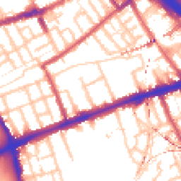 Daytime road noise heatmap for E3 2AT