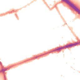 Night-time road noise heatmap for E3 2AU