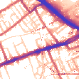Daytime road noise heatmap for E3 2AX