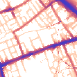 Daytime road noise heatmap for E3 2AZ