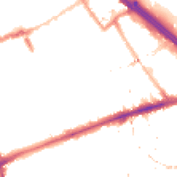 Night-time road noise heatmap for E3 2BA